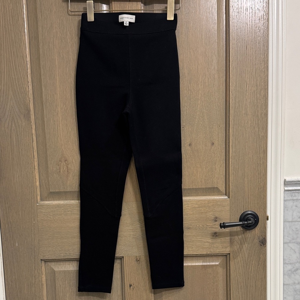 Something Navy Black Riding Pant Leggings Size XS